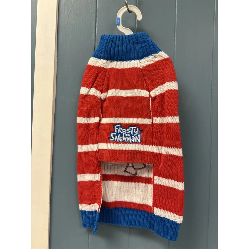 Frosty The‎ Snowman Holiday Sweater Pet Christmas Halloween Dog Costume XL